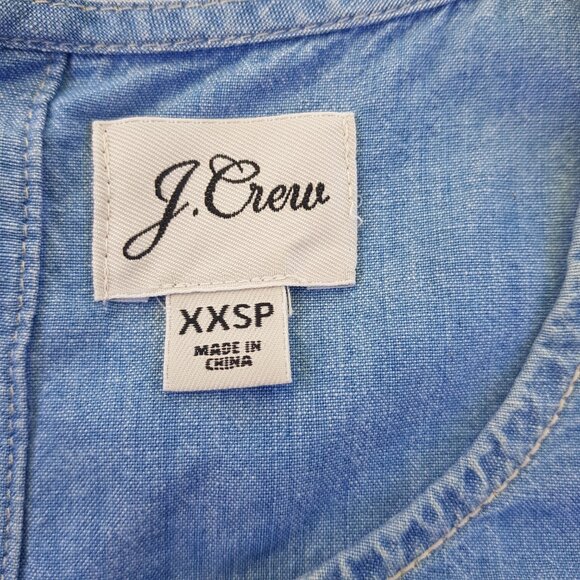 J.Crew Button-back chambray shift dress - Petite XXS - Picture 8 of 8